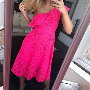 Size 0 🌸 LILLY PULITZER NEON PINK DRESS! 🌸